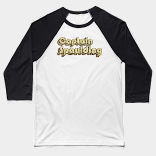 Captain Spaulding // Vintage Rainbow Typography Style // 70s Baseball T-Shirt